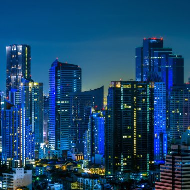Bangkok gece görünümü