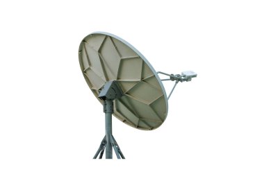 Satellite communications dishes. clipart