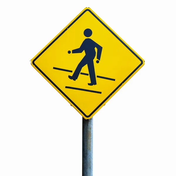 Sign across the road. — Stock Photo, Image