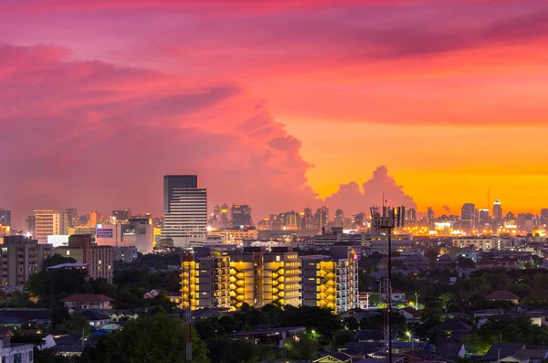 Vista da paisagem urbana de Bancoc — Fotografia de Stock