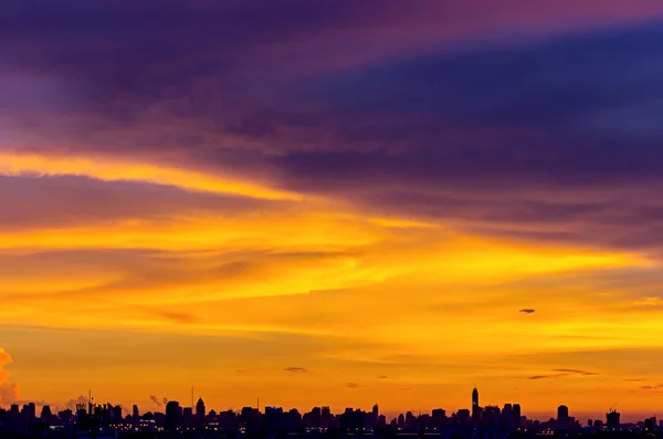 Zobacz panoramę miasta Bangkok — Zdjęcie stockowe