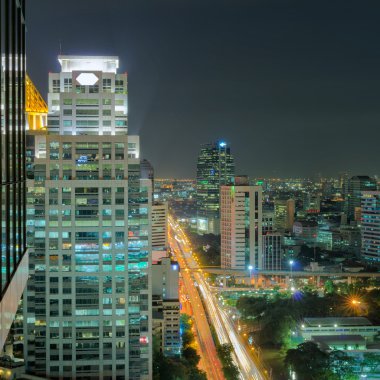 Bangkok gece görünümü