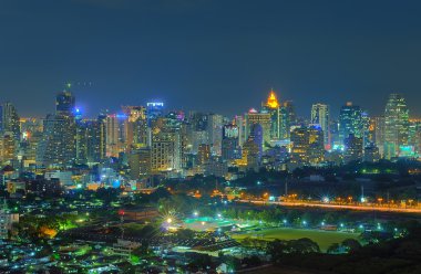 Bangkok gece görünümü