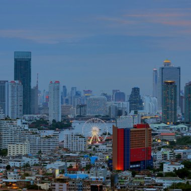 Bangkok gece görünümü