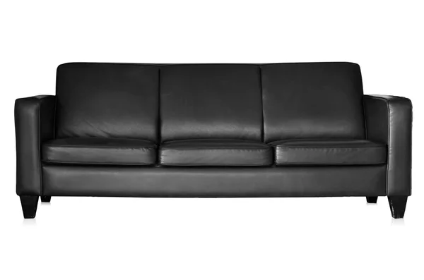 Black sofa isolated Stock Picture