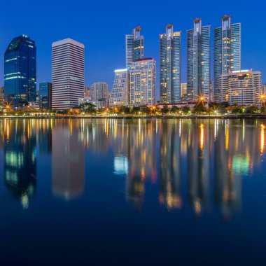 Bangkok gece görünümü