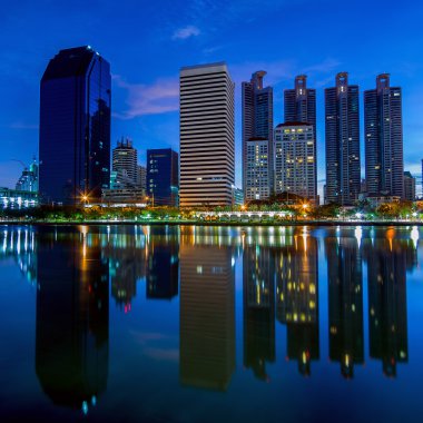 Bangkok gece görünümü