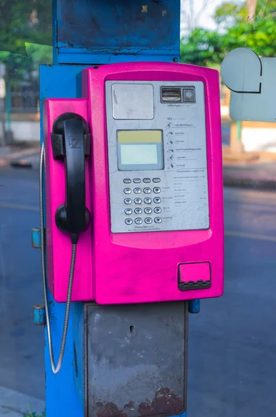 Münzbetriebenes Bezahltelefon — Stockfoto