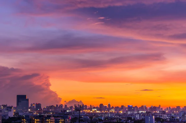 Zobacz panoramę miasta Bangkok — Zdjęcie stockowe