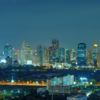 Bangkok gece görünümü