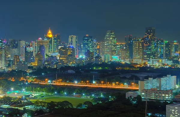 Bangkok nacht weergave — Stockfoto