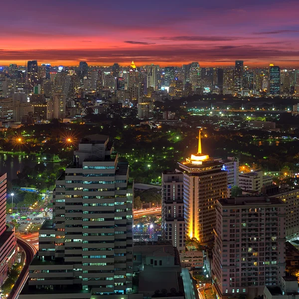 Bangkok vista nocturna —  Fotos de Stock