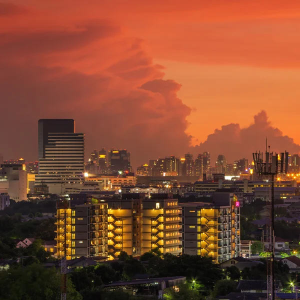 Міський пейзаж видом на Бангкок — стокове фото