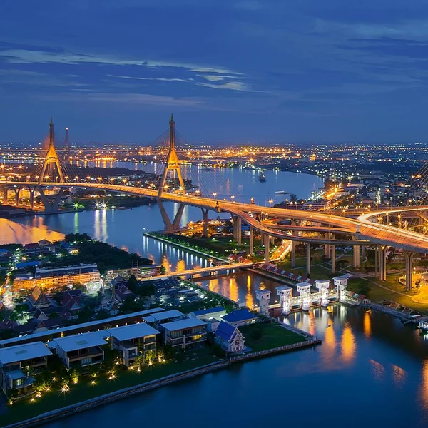 Bhumibol brug — Stockfoto