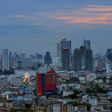 Bangkok gece görünümü