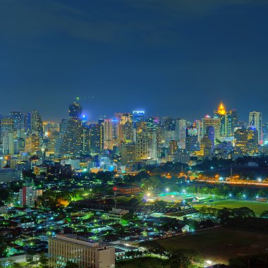 Bangkok gece görünümü