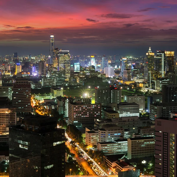 Bangkok éjszakai nézet — Stock Fotó