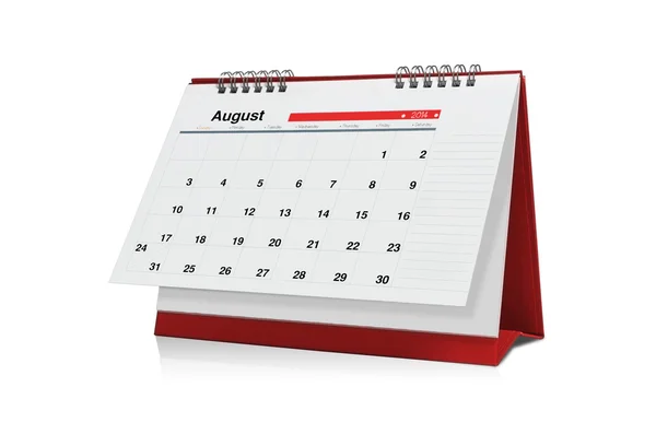 Augustus Kalender — Stockfoto