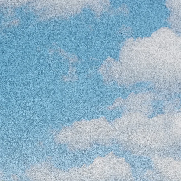 Papier texturé avec nuages — Photo