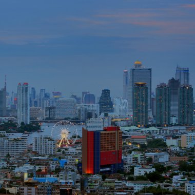 Bangkok gece görünümü