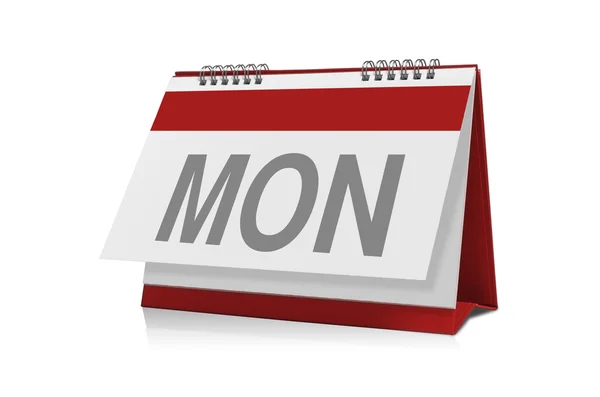 Calendário da segunda-feira — Fotografia de Stock