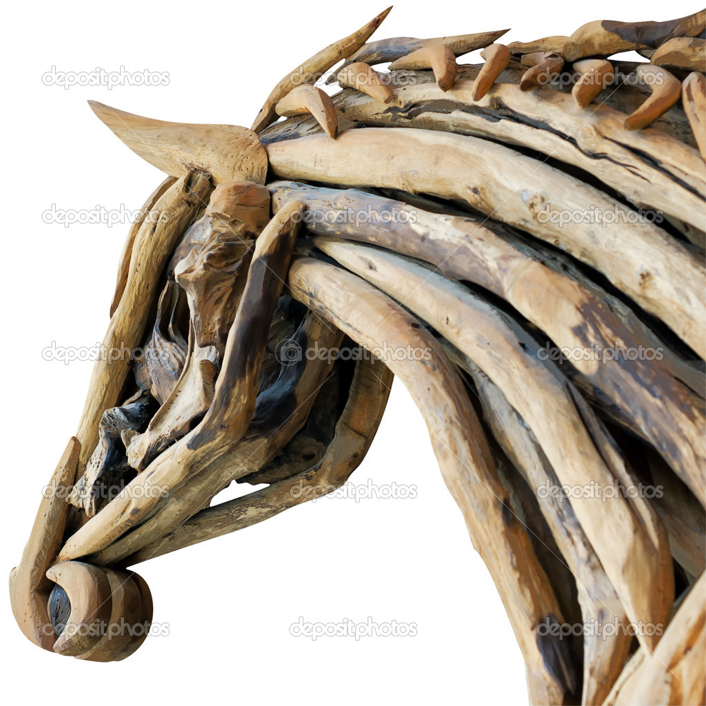 Horses wood chips. Stock Photo by ©nirutdps 43997917