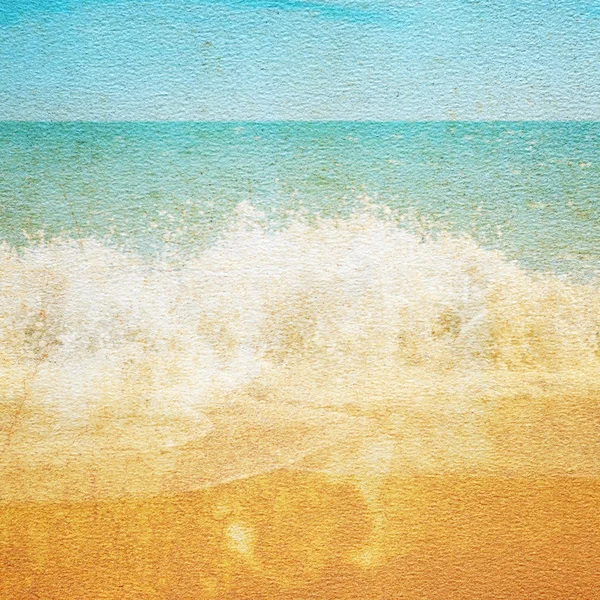 Textura de papel con playa . —  Fotos de Stock