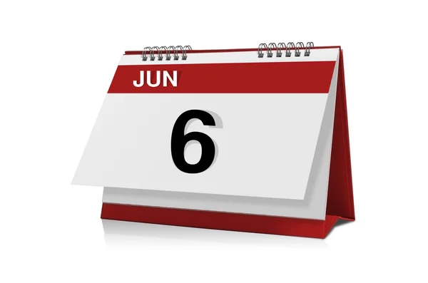 Calendario de junio —  Fotos de Stock