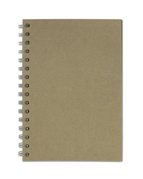 Reciclar caderno de papel isolado — Fotografia de Stock