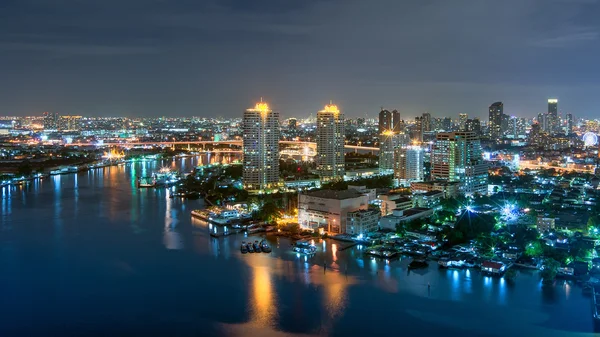 Bangkok vista noturna — Fotografia de Stock