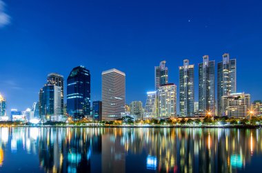 Bangkok gece görünümü