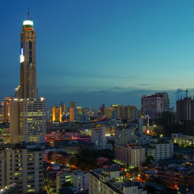 Bangkok gece görünümü