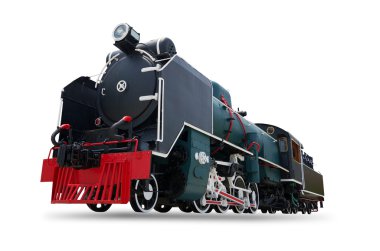 eski tren izole