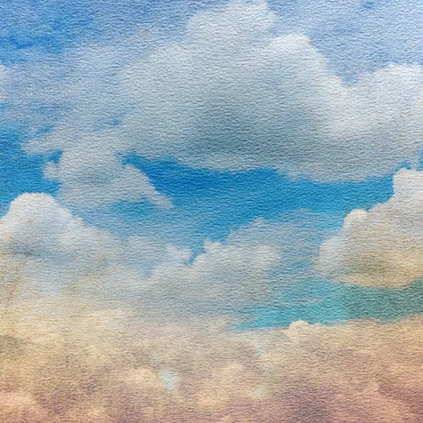 雲と紙のテクスチャ — Stock fotografie