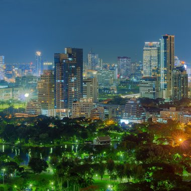 Bangkok gece görünümü
