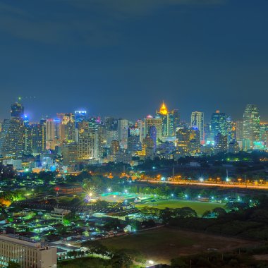 Bangkok gece görünümü