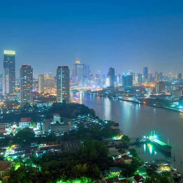 Bangkok gece görünümü — Stok fotoğraf