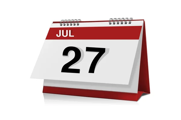 Calendario de julio —  Fotos de Stock