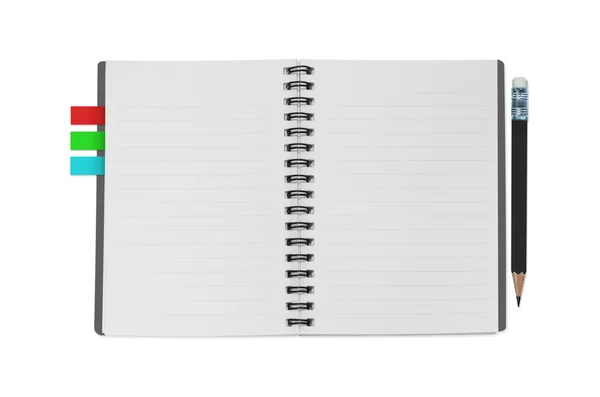 Notebook  with pencil — Stock Photo, Image