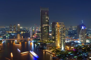 Bangkok gece görünümü