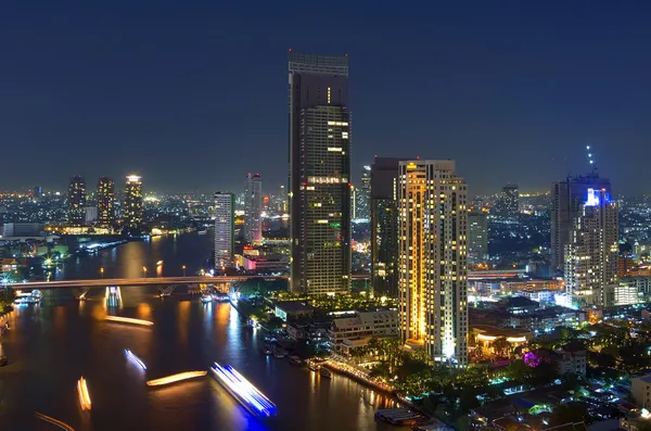 Bangkok vista nocturna —  Fotos de Stock