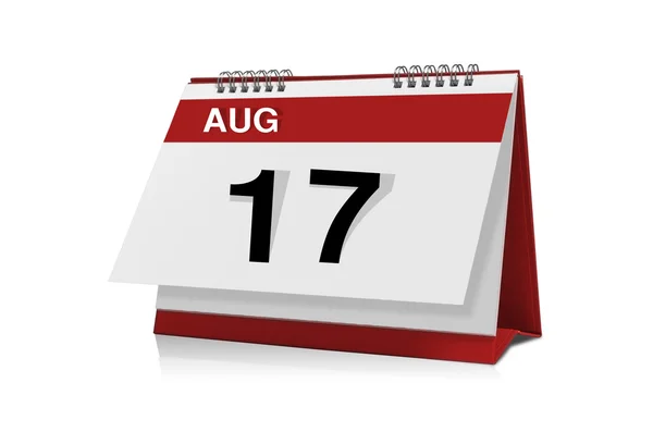 August-kalender – stockfoto