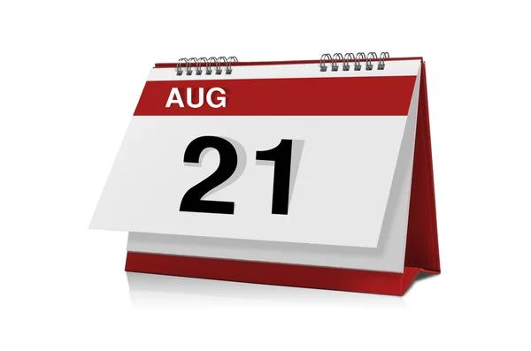 Августовский календарь — стоковое фото