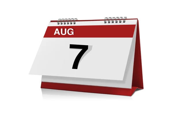 Calendario de agosto — Foto de Stock