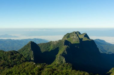 Seyahat Noktası. Doi luang chiang dao dağı gün doğumu, Chiang mai, thailand.