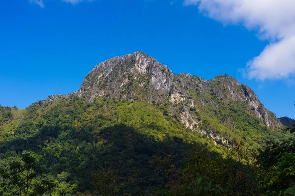 Θέα Στο Δρόμο Μέχρι Doi Luang Chiang Dao Τσιάνγκ Μάι — Φωτογραφία Αρχείου