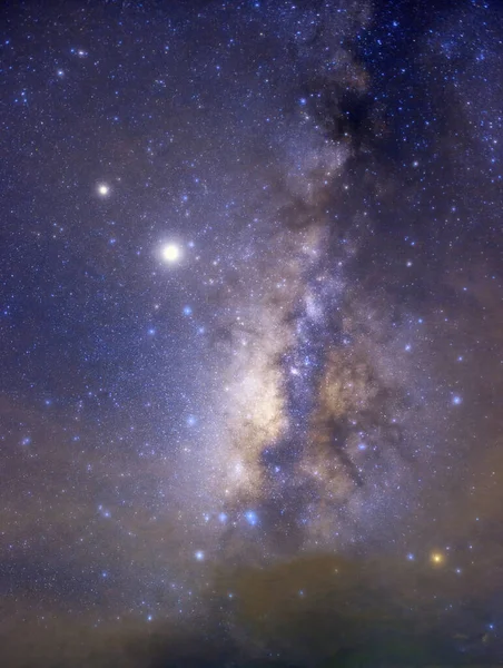 Galaxie Calea Lactee Stele Praf Spațial Univers Expunere Viteză Lungă — Fotografie, imagine de stoc