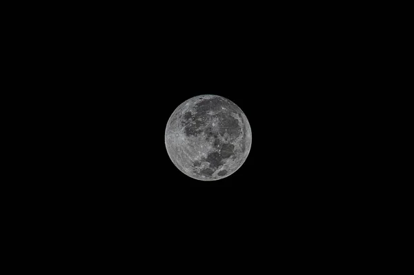 Повний Місяць Вночі Яскравий Красивий — стокове фото
