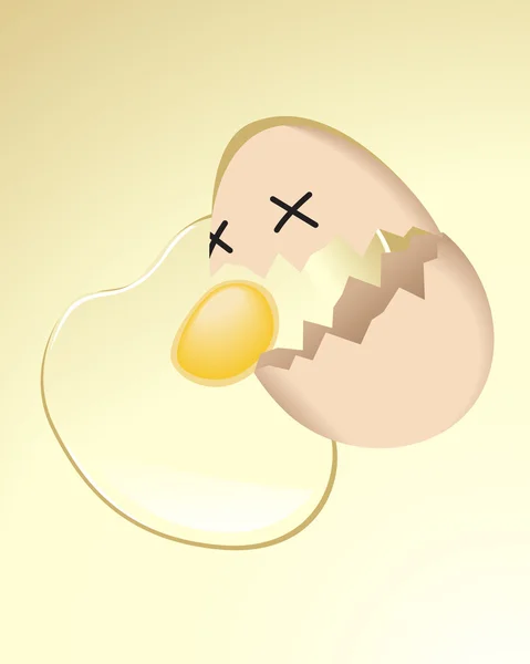 Kreslený vejce — Stockový vektor