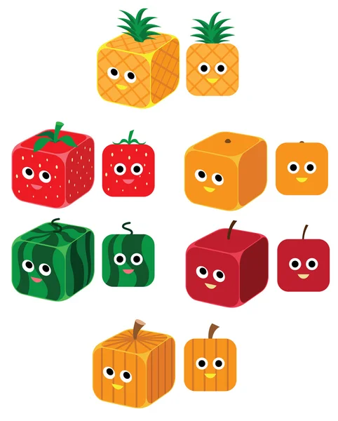 Fruit Block — Stock Vector